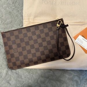 SOLD Authentic Damier Ebene Neverfull MM Pouch